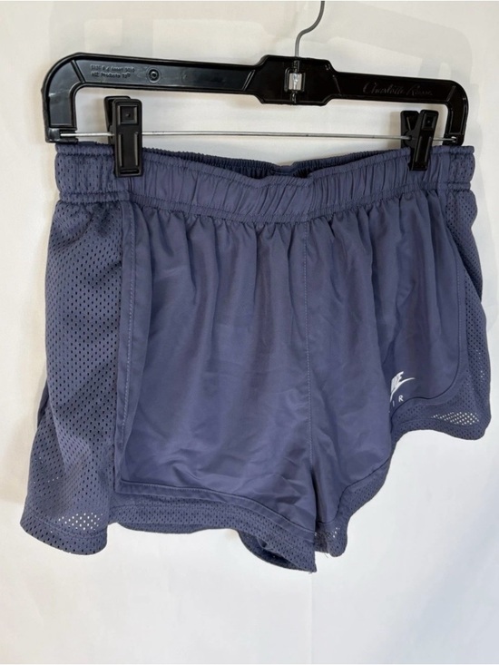 Nike Air Women's Dri-Fit Air Tempo Running Shorts LG  Navy  Inner Briefs Pocket - Picture 4 of 9